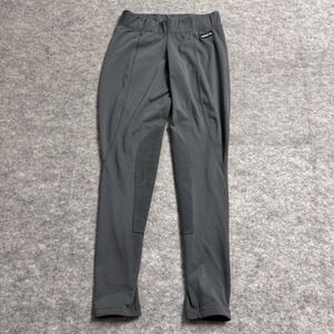 Kerrits Gray Riding Tights Womens Medium Knee Patch Equestrian Pants